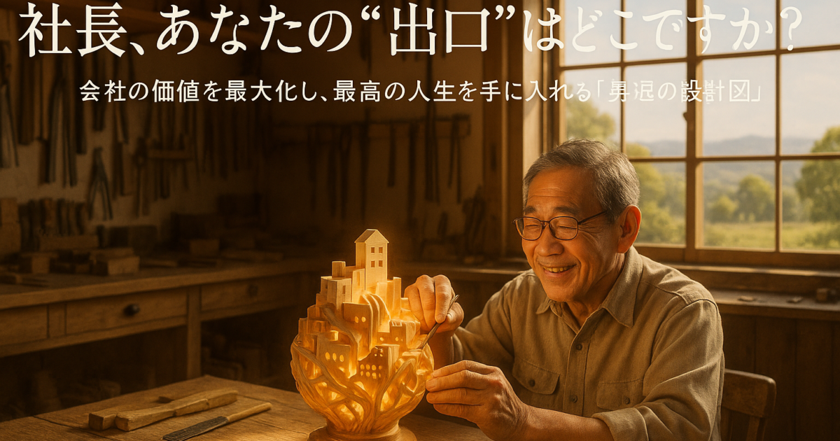 社長、あなたの"出口"はどこですか？ - 会社の価値を最大化し、最高の人生を手に入れる「勇退の設計図」